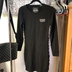 Superdry Black Long Sleeve Dress